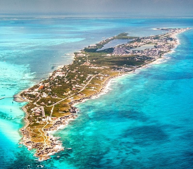 Foto aérea de Isla Mujeres México