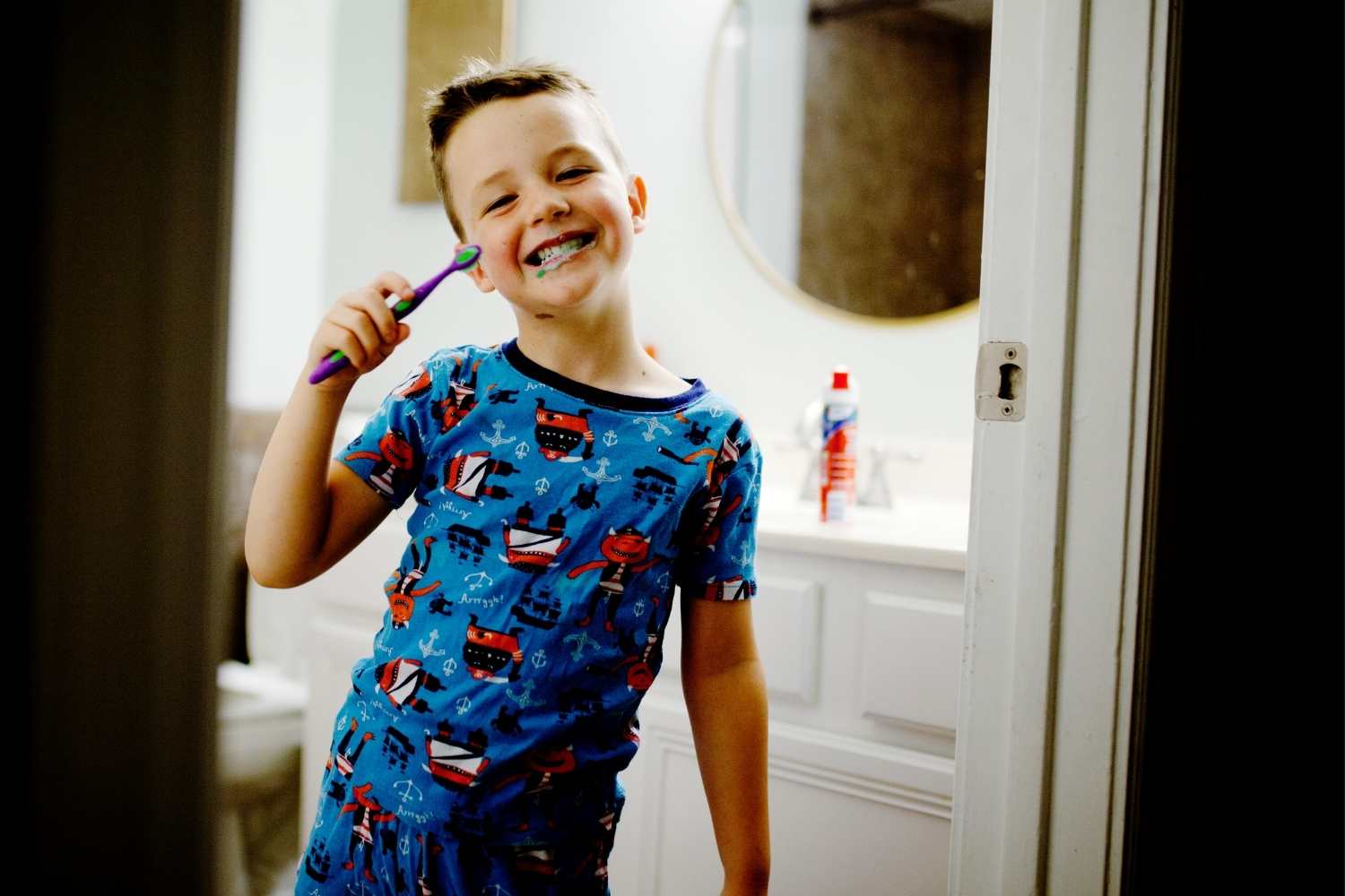 lavare i denti bambini