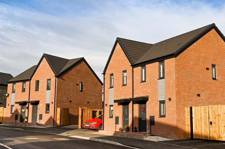 Dos casas de nueva construcción.