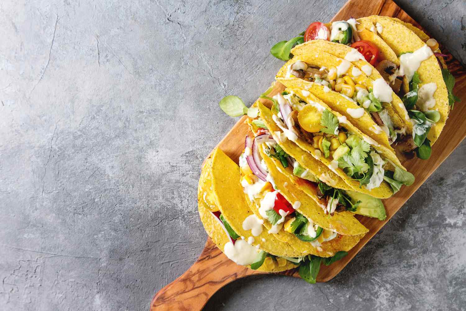 Tacos vegetarianos