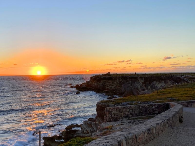 Sunrise en Punta Sur Ecopark en Isla Mujeres, México
