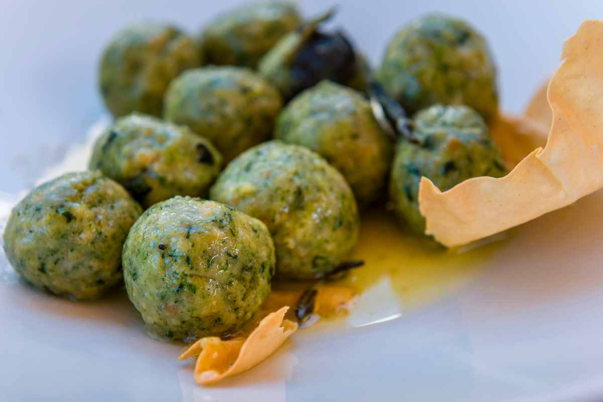 albóndigas de espinacas