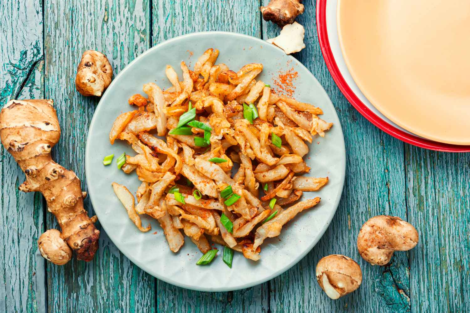 Alcachofas de Jerusalén fritas