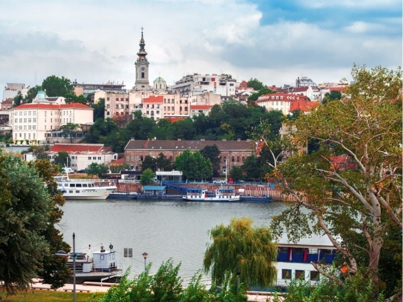 paisaje urbano de Belgrado, Serbia