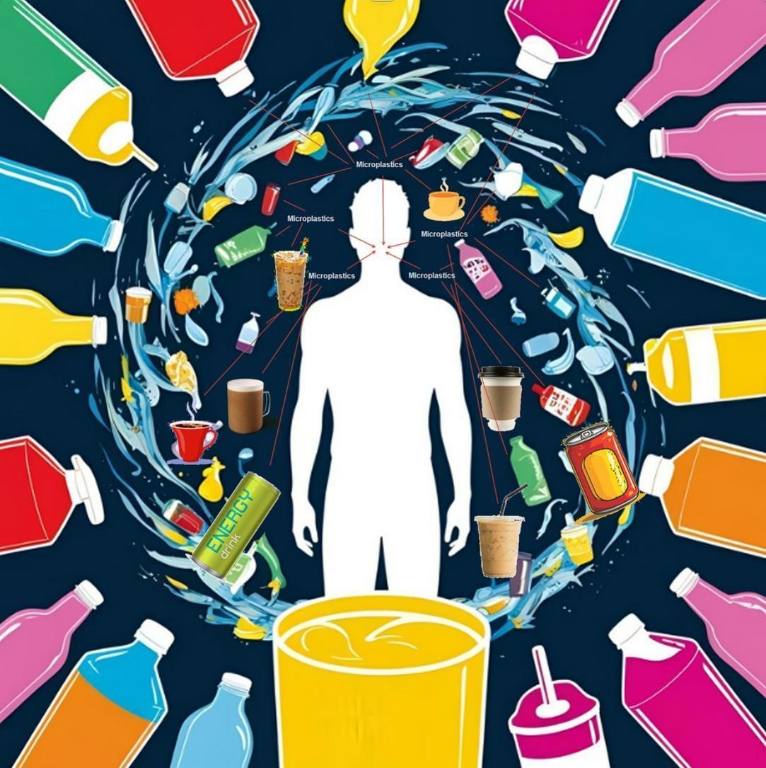 Bebidas frías y calientes con microplásticos.