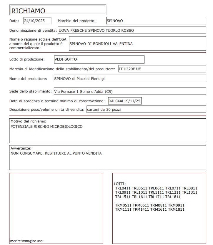 retirada de huevos de spinovo