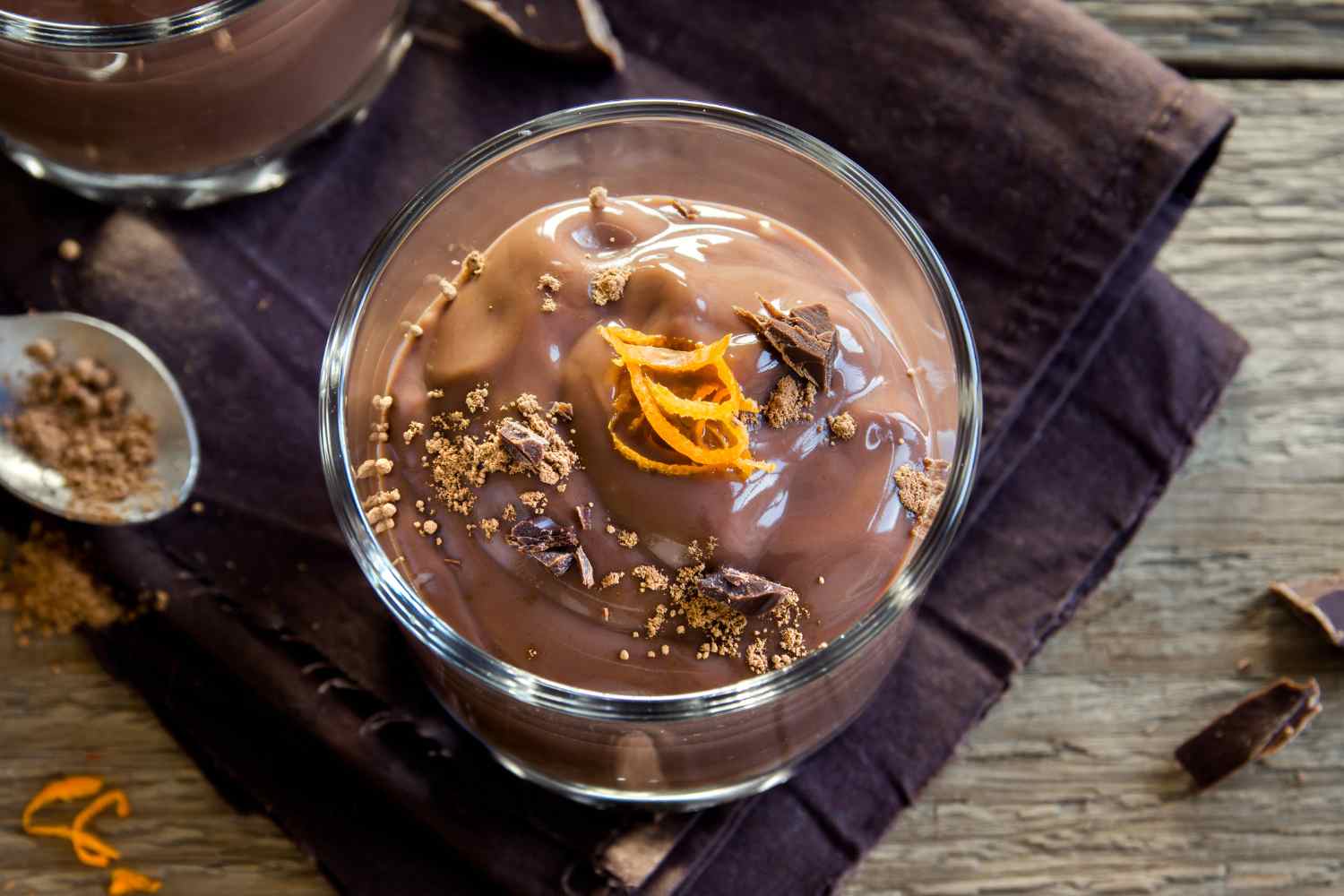 Mousse de chocolate amargo