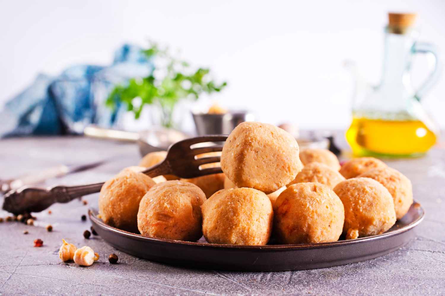 Albóndigas de garbanzos al horno