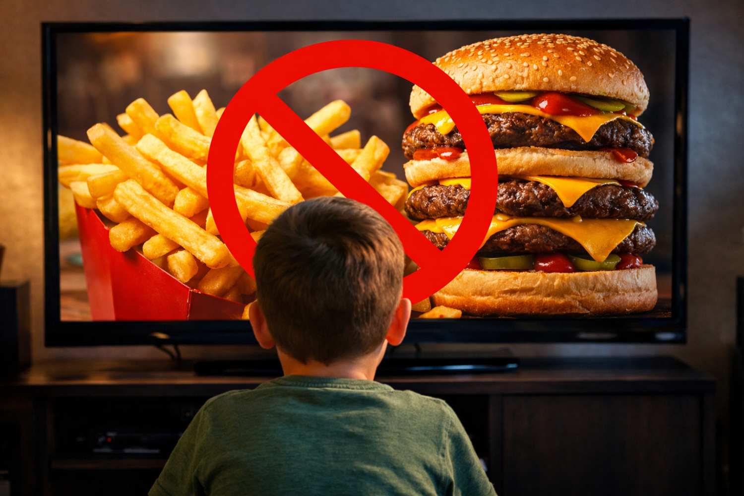stop junk food pubblicità