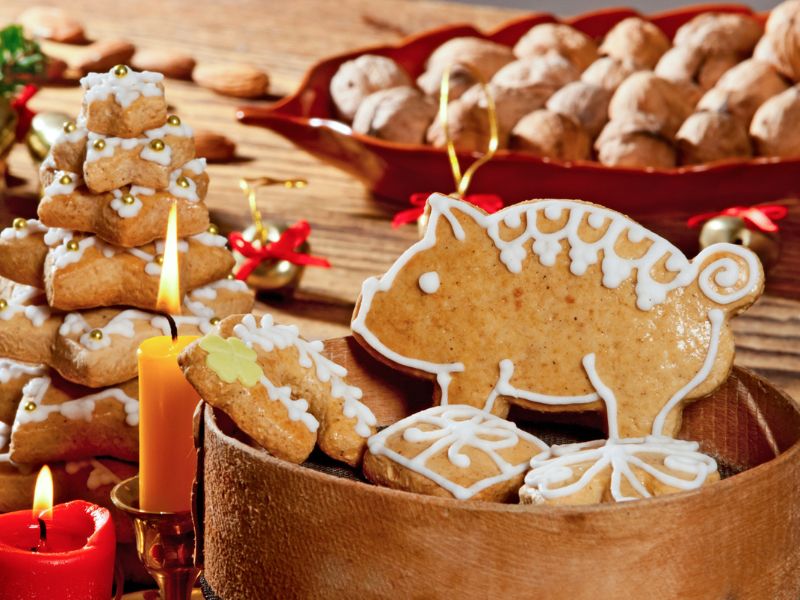 Marranitos, galletas de cerdo mexicanas hechas de pan de jengibre