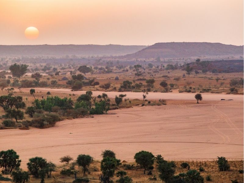 Dunas de arena en Niamey, Níger