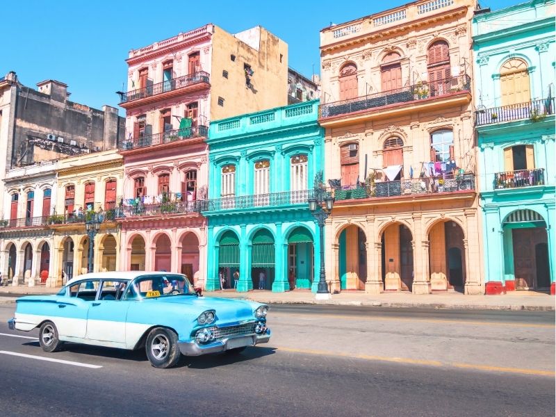 Taxi vintage en La Habana, Cuba
