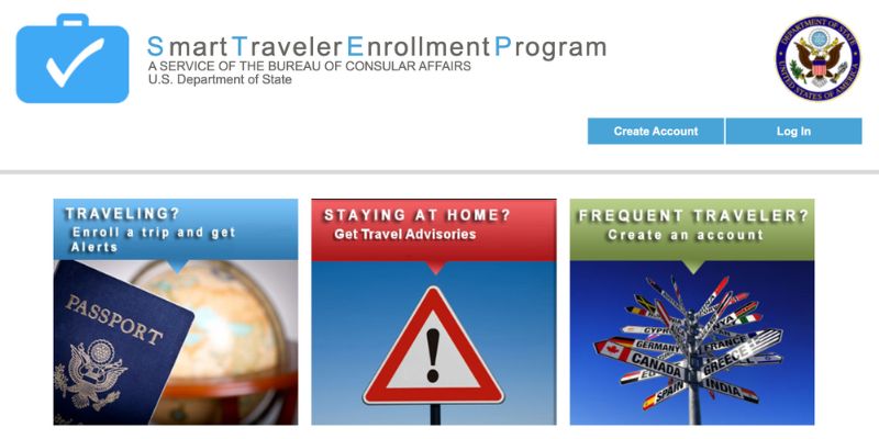 Programa STEP para viajar seguro