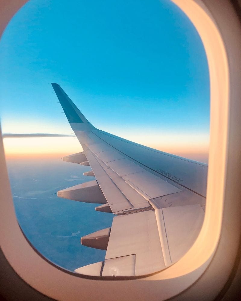 ventana de la aerolínea en un vuelo | Rutas de vuelo de EE. UU. con peores turbulencias