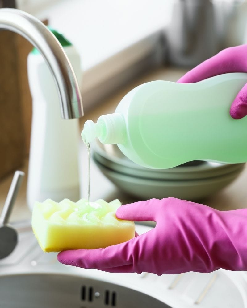 esponja de cocina para limpiar platos