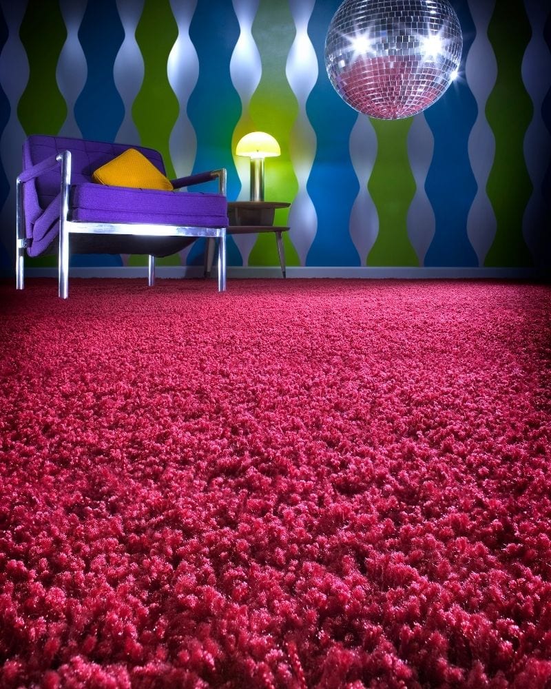 alfombra de pelo vintage