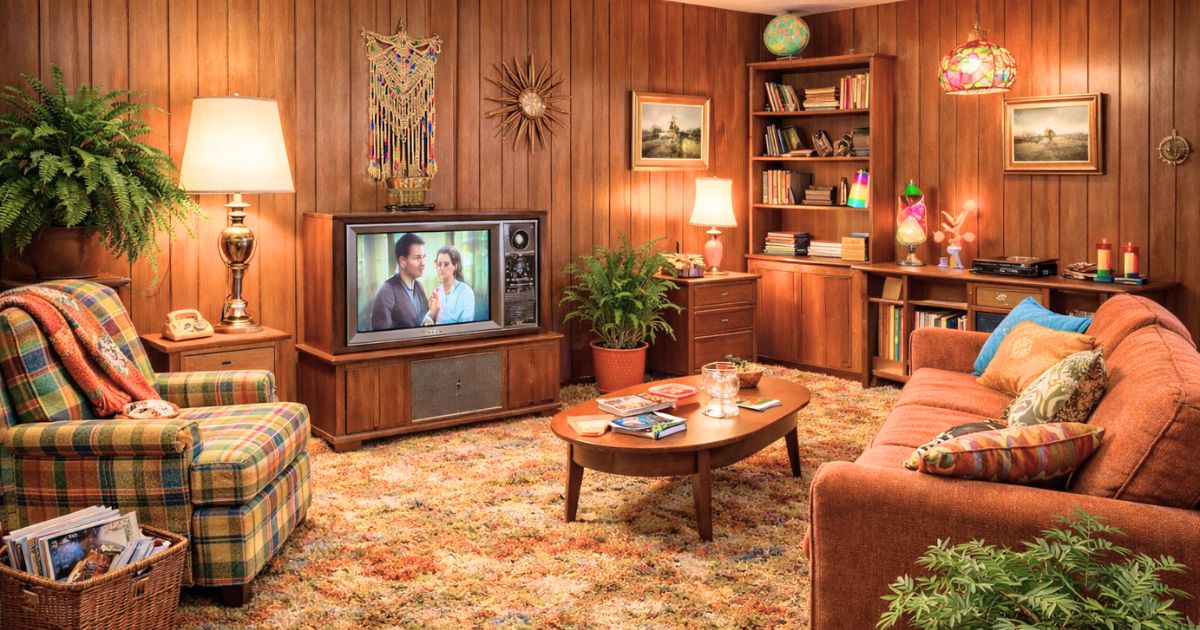 1970s living room home decor