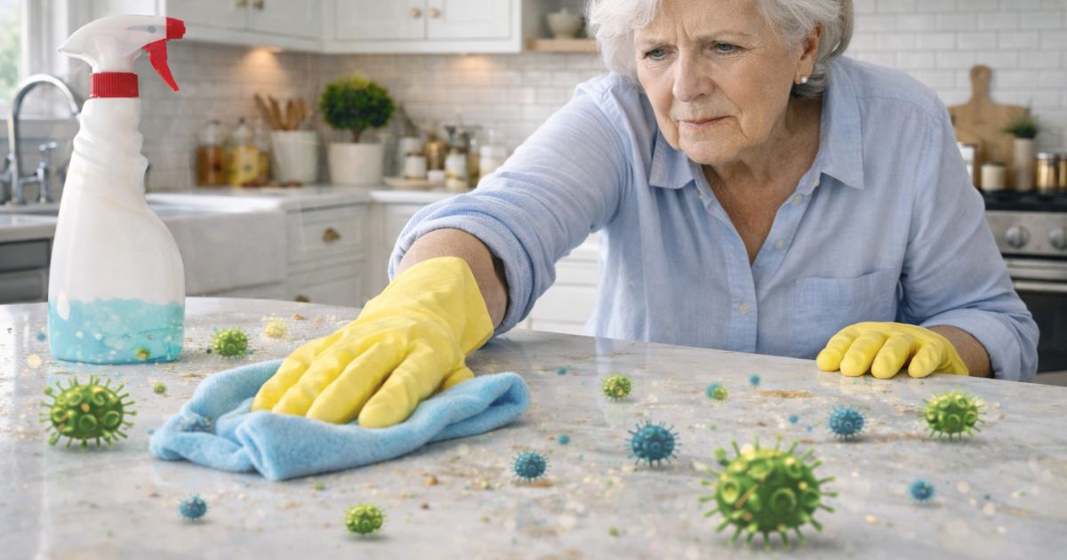 woman practicing how to clean a kitchen properly