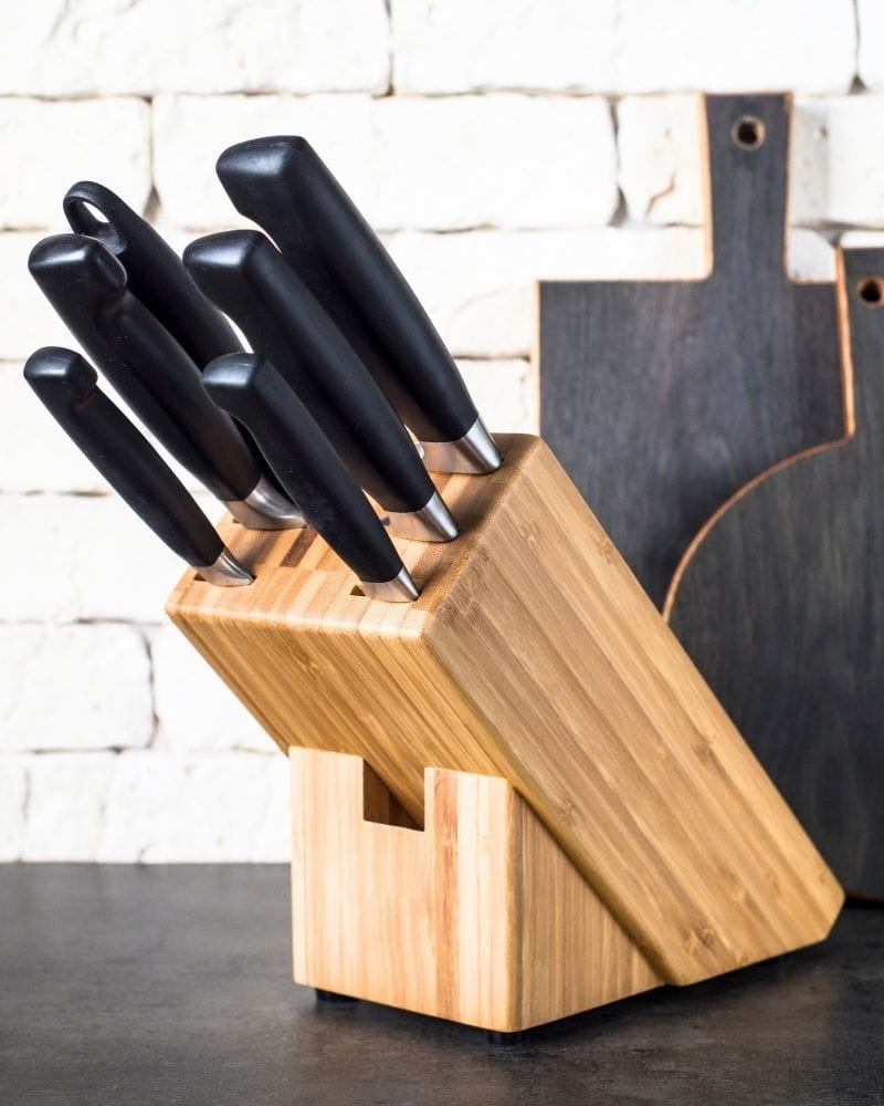 bloque de cuchillos