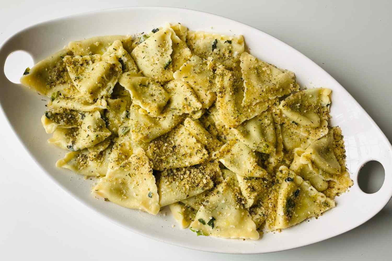 raviolis de hierbas