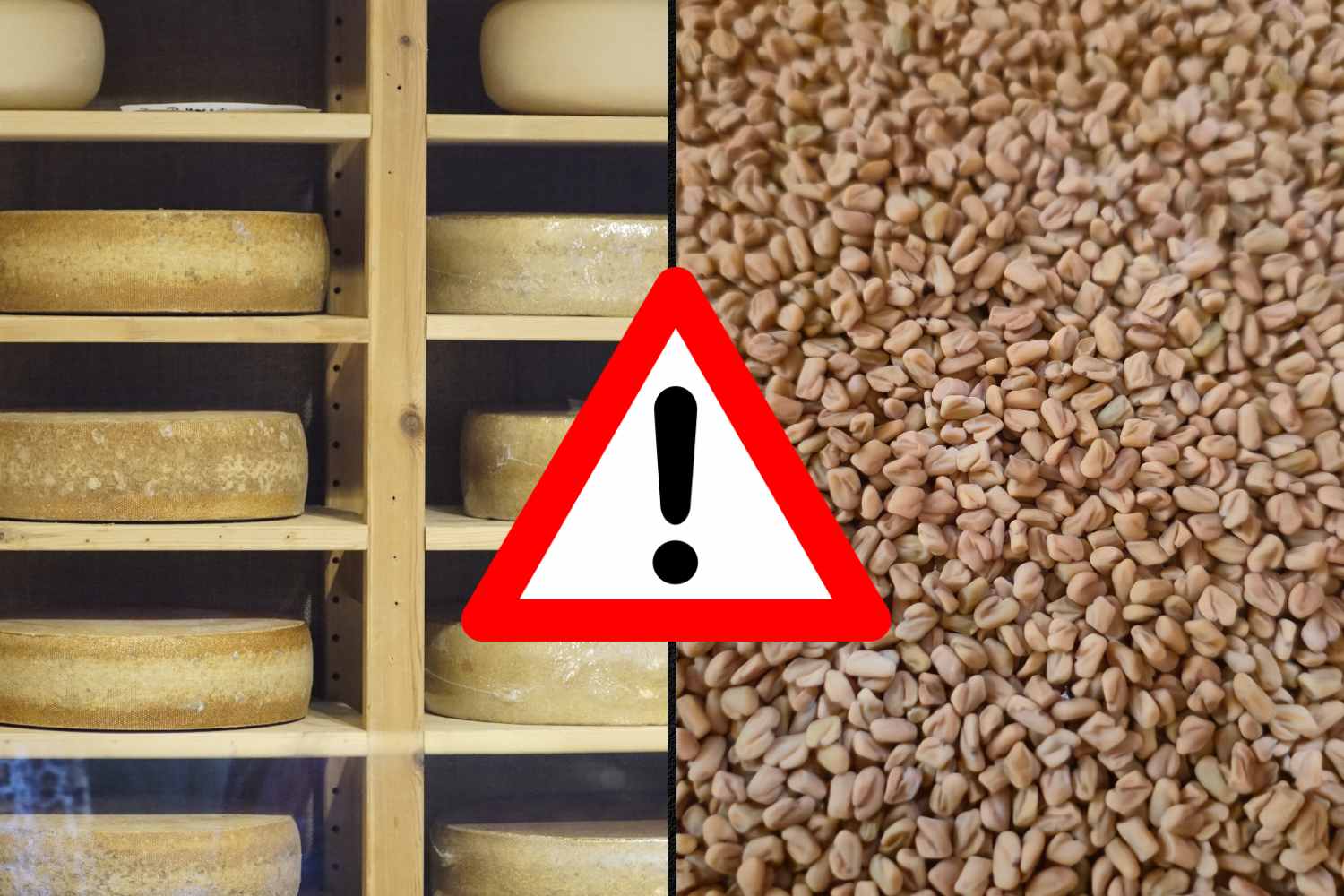 richiamo alimentare formaggio e fieno greco