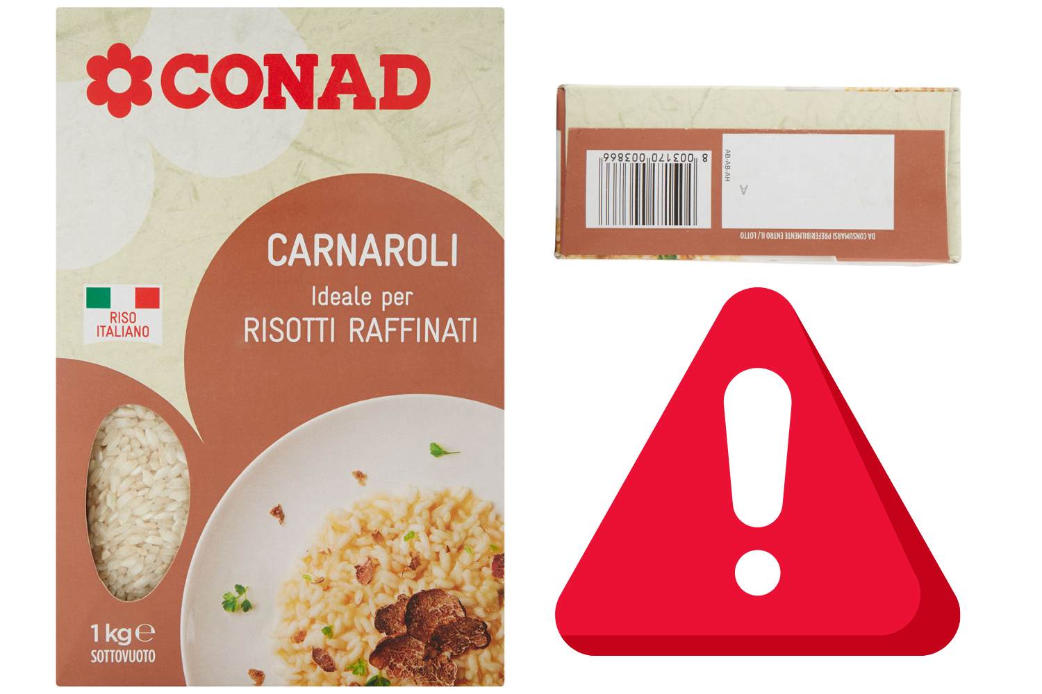 No coma este arroz vendido al Conad, contiene cadmio más allá de los límites: los lotes retirados del mercado