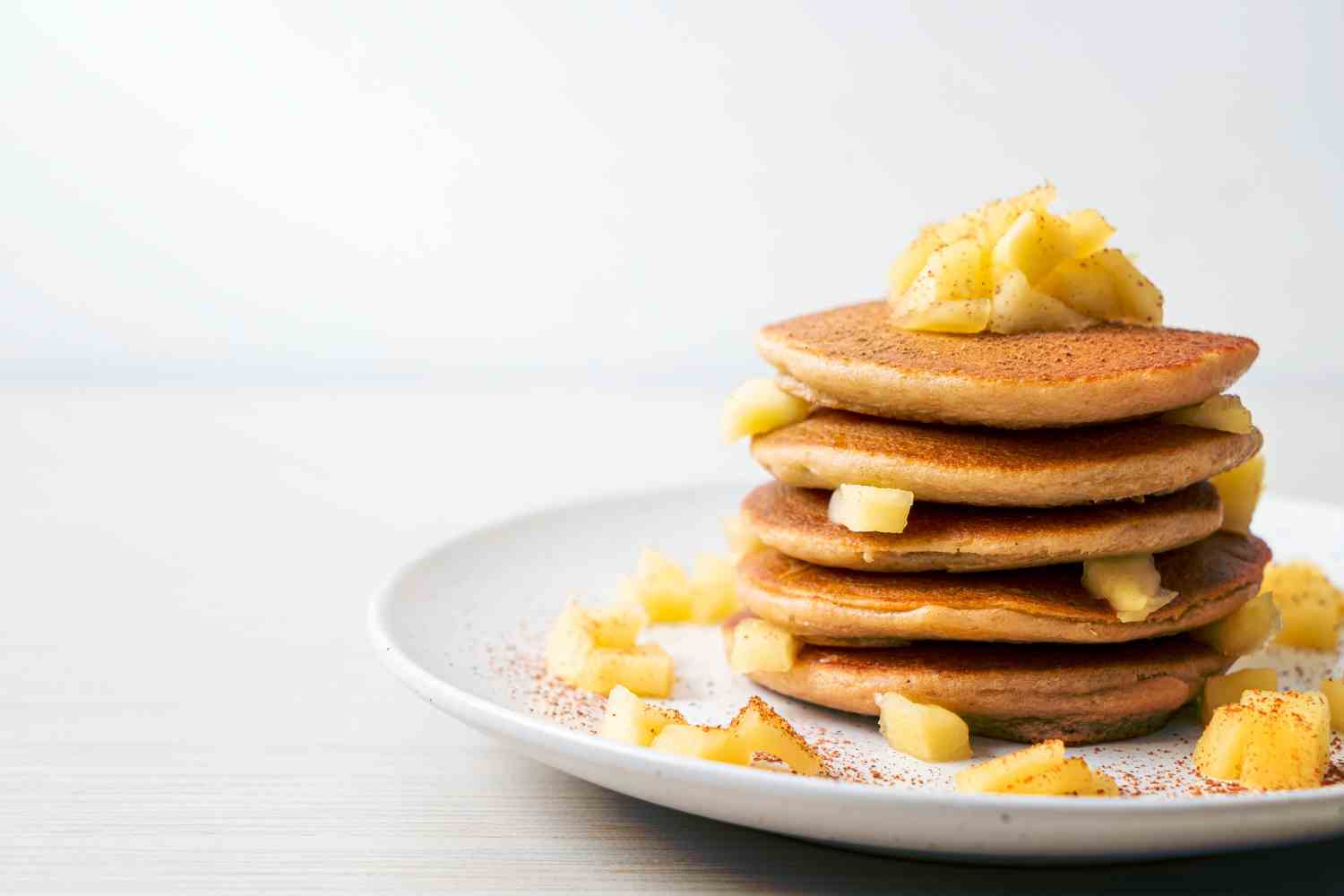 Tortitas veganas de manzana y canela