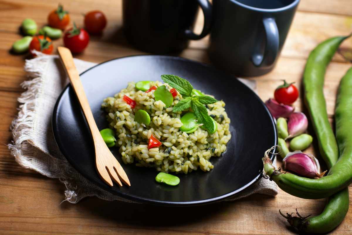risotto de habas