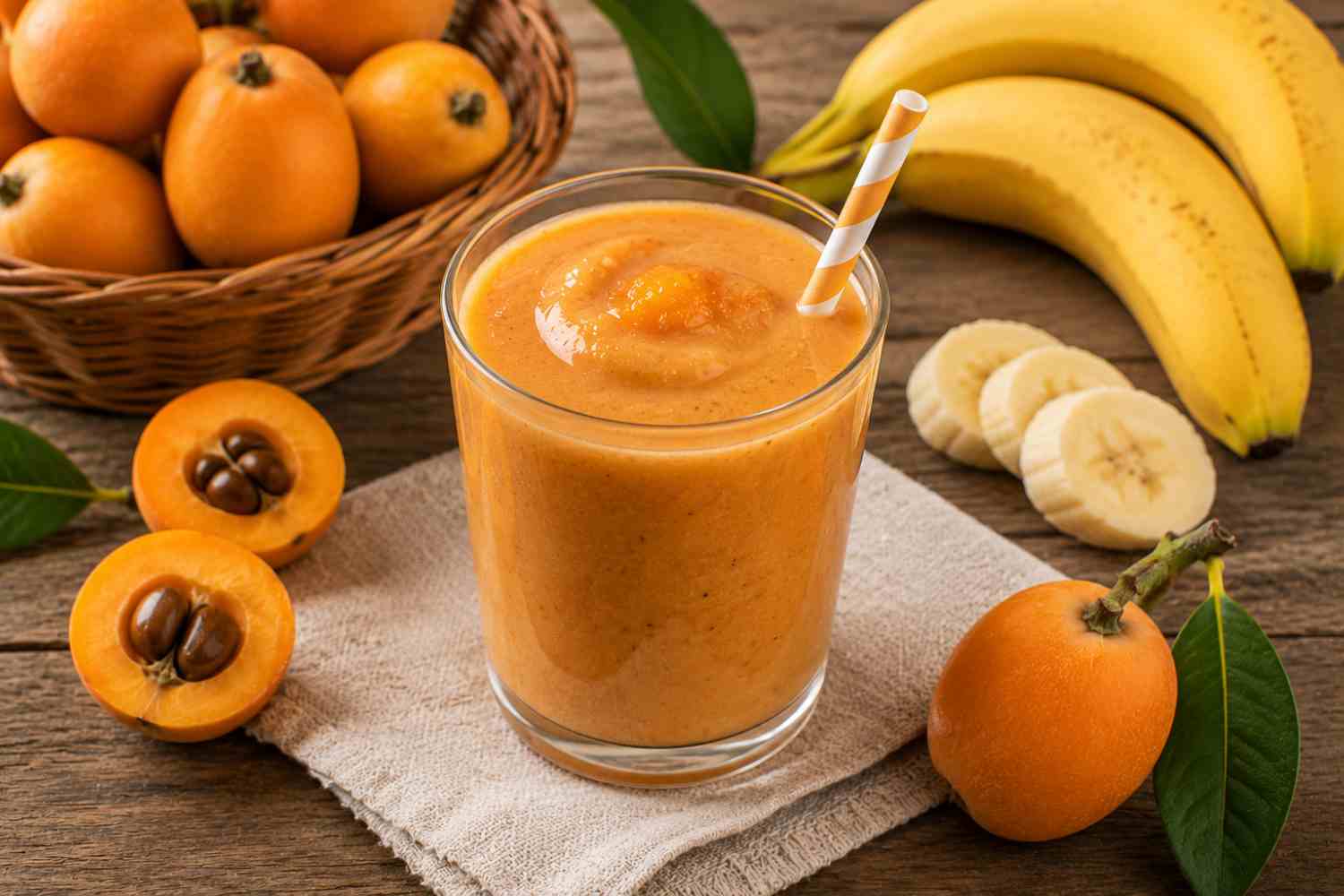 batido de níspero