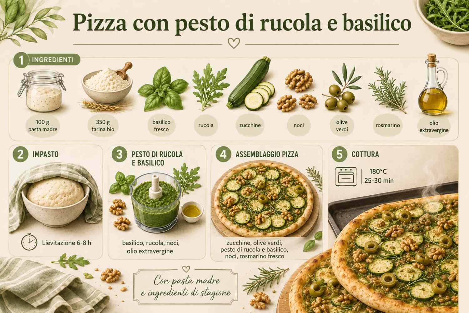 pizza basilico rucola e zucchine (1)