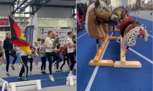 ¡Qué divertido es el campeonato de Hobby Horses en Alemania! La tendencia de montar sin caballos conquista a todos