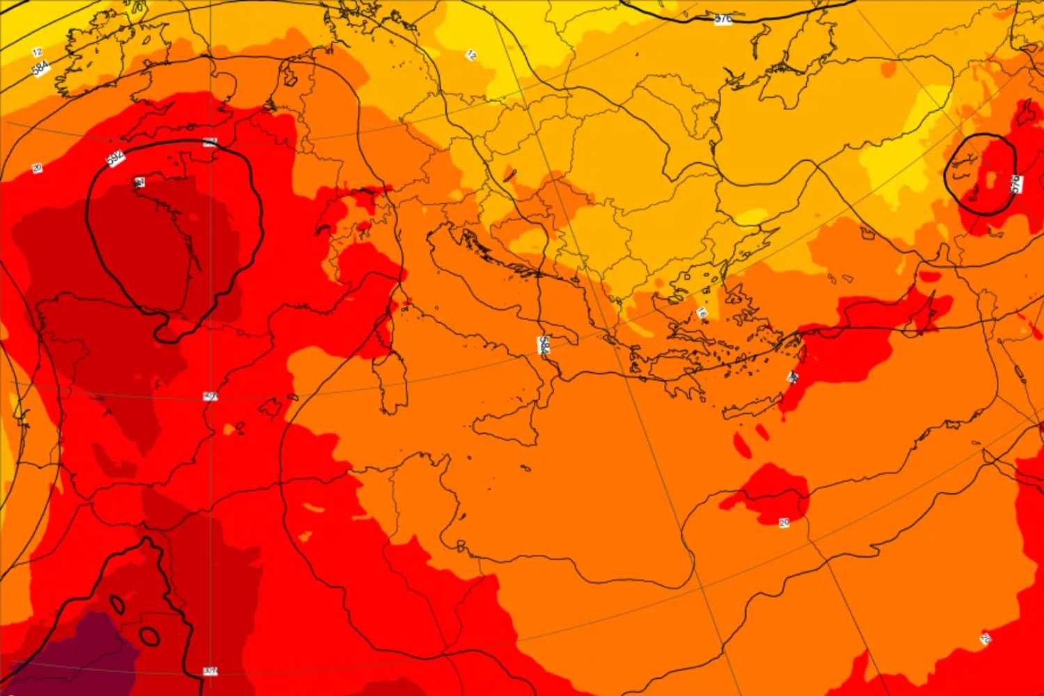 Caldo record Europa