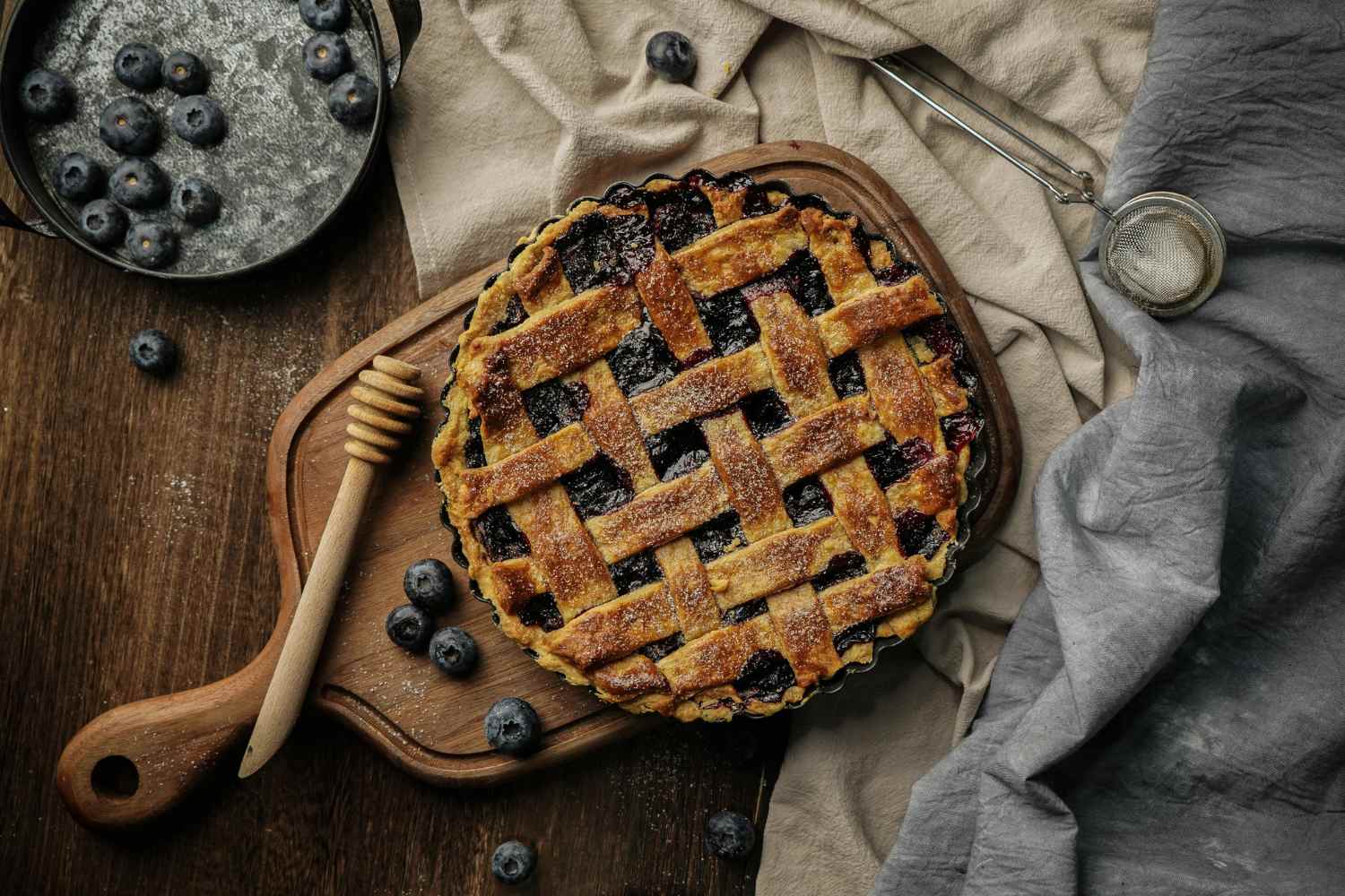 tarta de arándanos