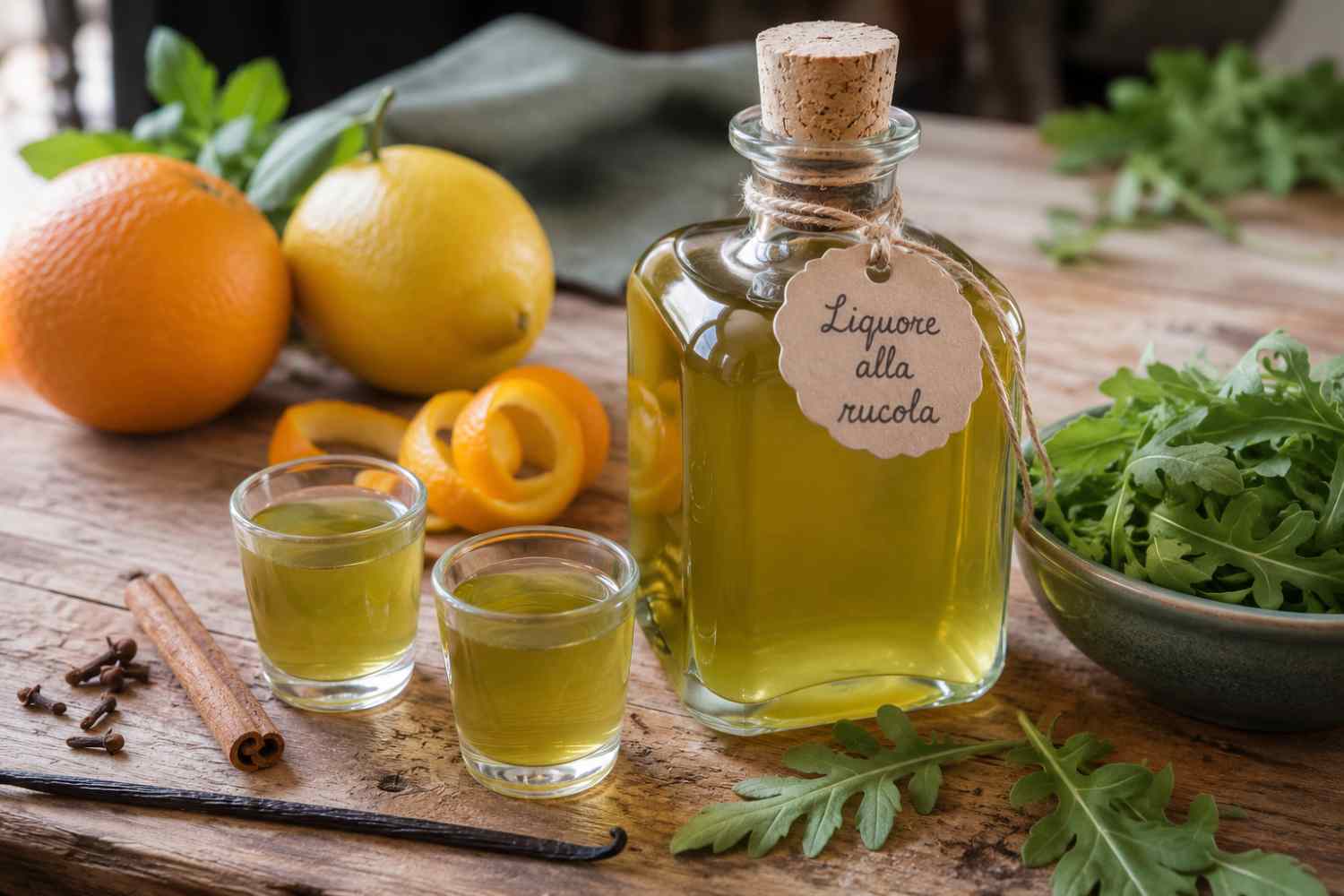 licor de rúcula
