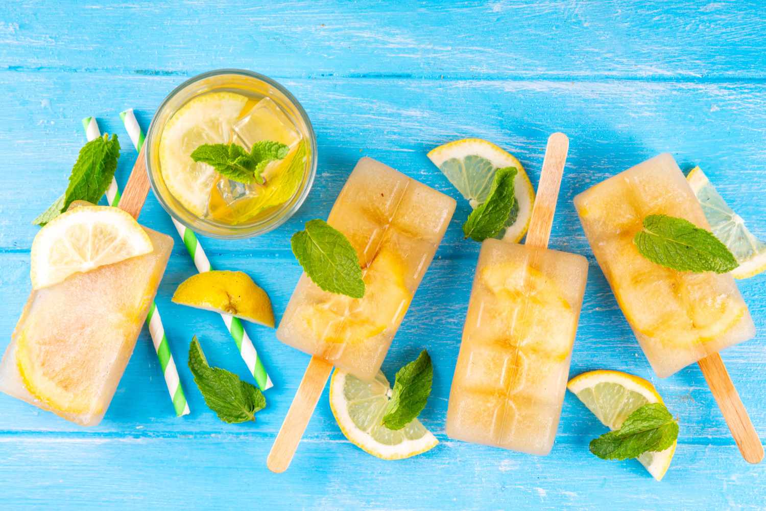 Así preparo paletas de limón y menta: la receta súper refrescante (y sin azúcar)