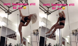 A sus 82 años es la pole dance más vieja del mundo: la bailarina piamontesa Idanna Abignente encanta a todos en la barra