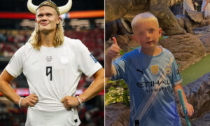 El corazón de oro del “Vikingo” Erling Haaland: envía una carta y la camiseta de Noruega a la familia de un pequeño hincha fallecido a los 6 años