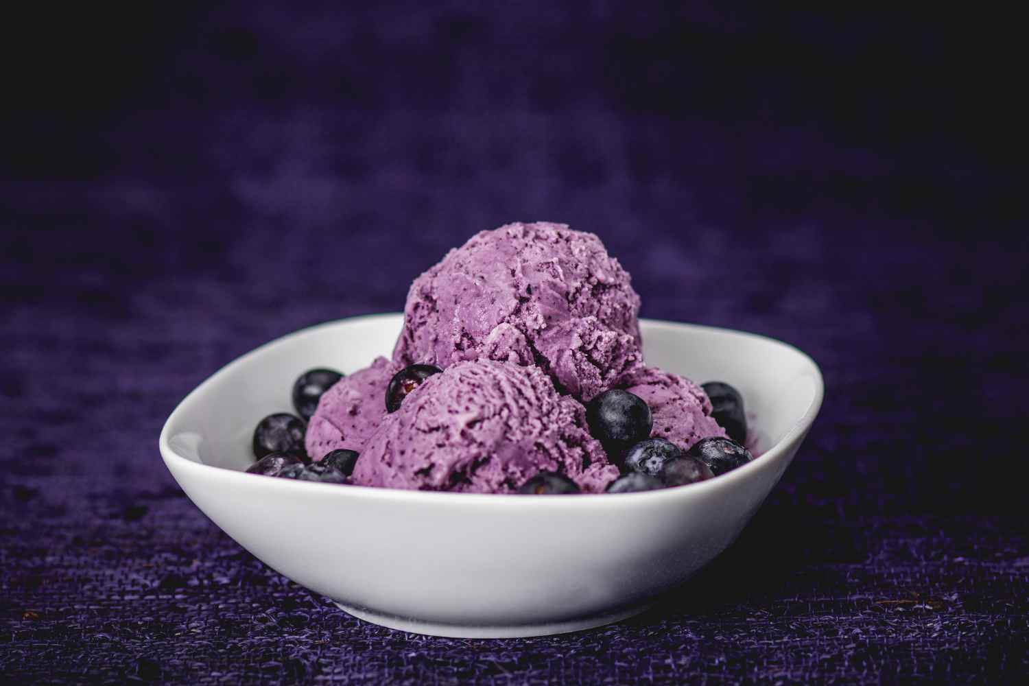helado de arándanos