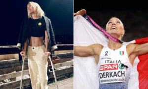 La italiana Dariya Derkach gana la medalla de oro en triple salto en el Campeonato de Europa: el año pasado estuvo en una cama de hospital