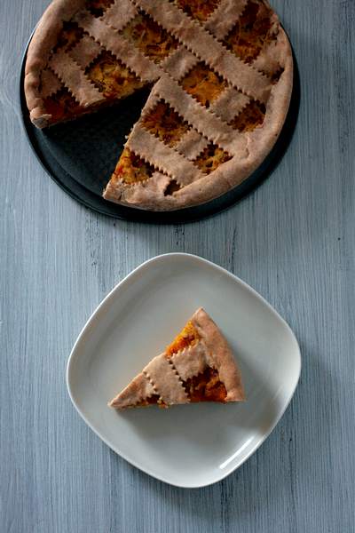 tarta salada de calabaza