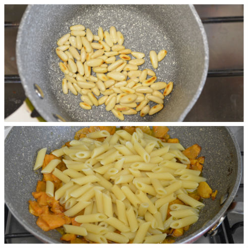 pasta de calabaza y piñones 2