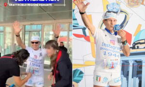 A sus 82 años, Giovanni Potenza no para: sube 5 veces al rascacielos piamonteso (superando su récord anterior)