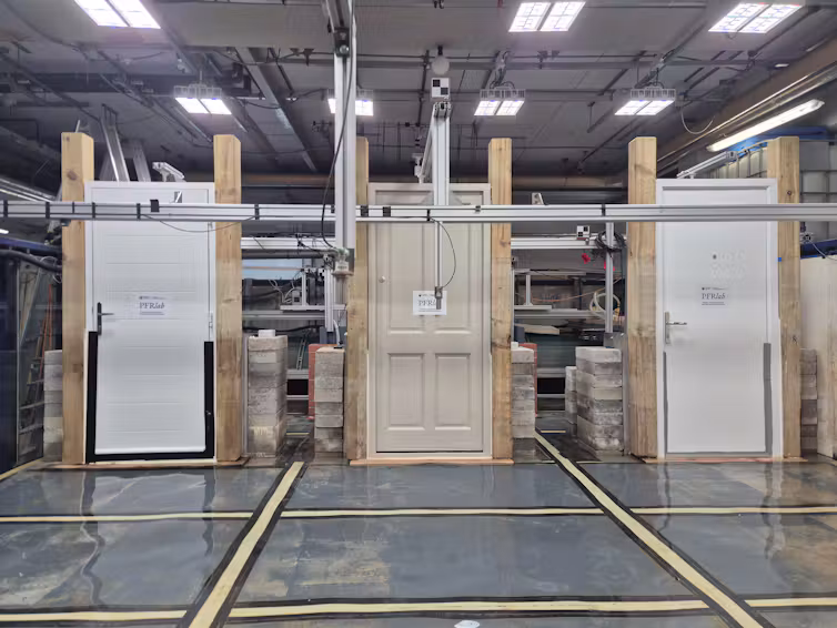 Three doors in a lab