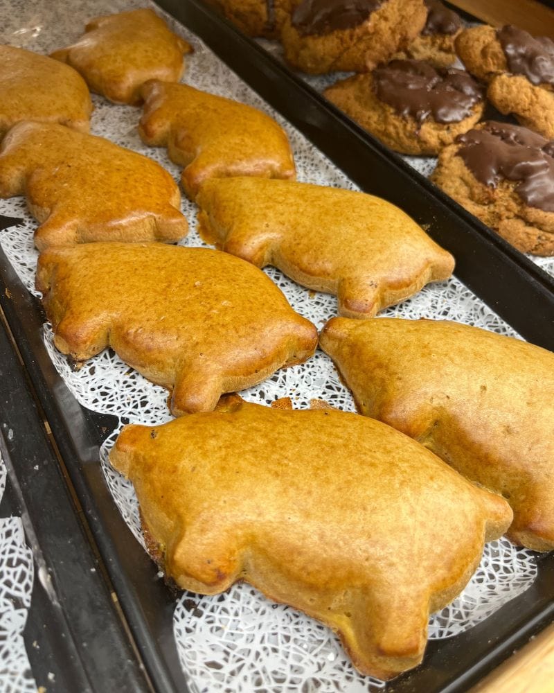 Marranitos, galletas de cerdo mexicanas hechas de pan de jengibre
